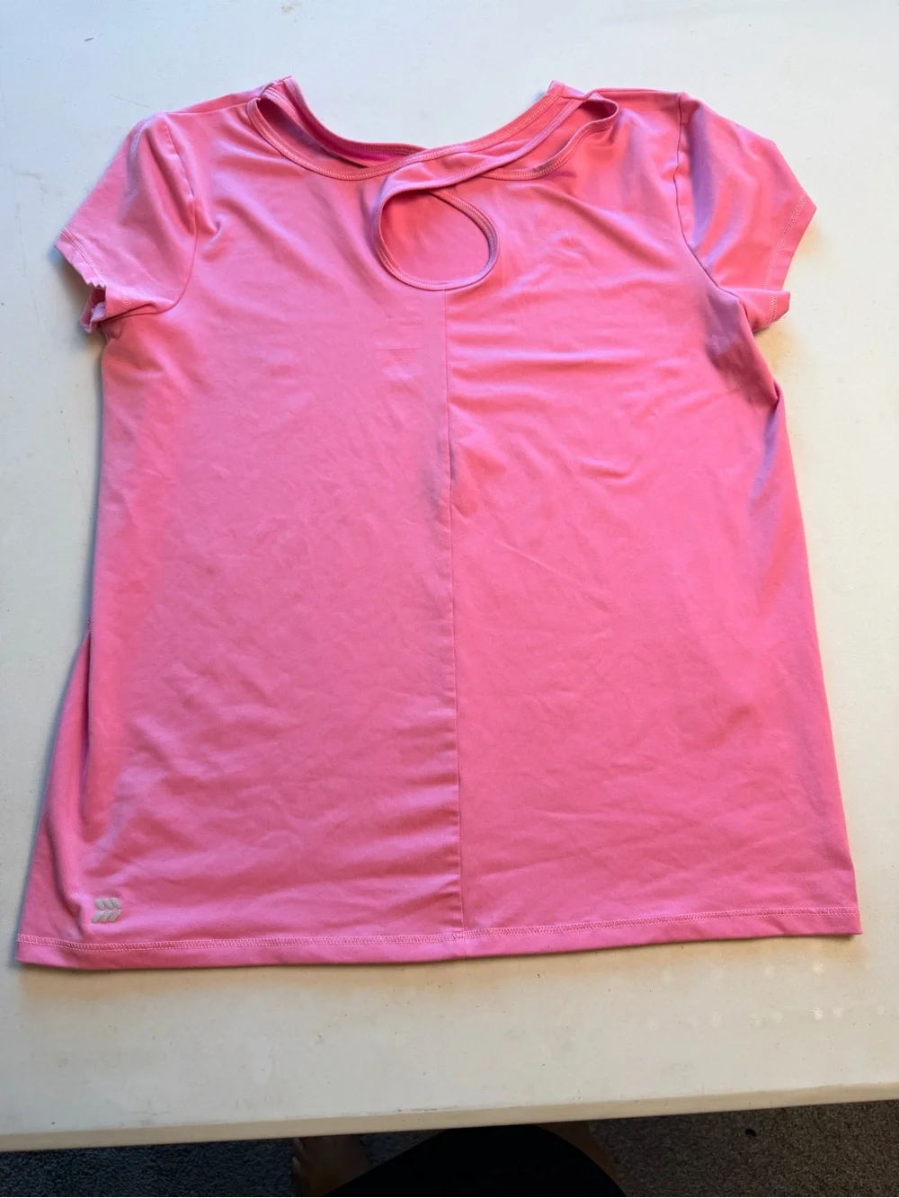 all in motion Bubblegum Pink Short Sleeve Active Tee with Back Cutout